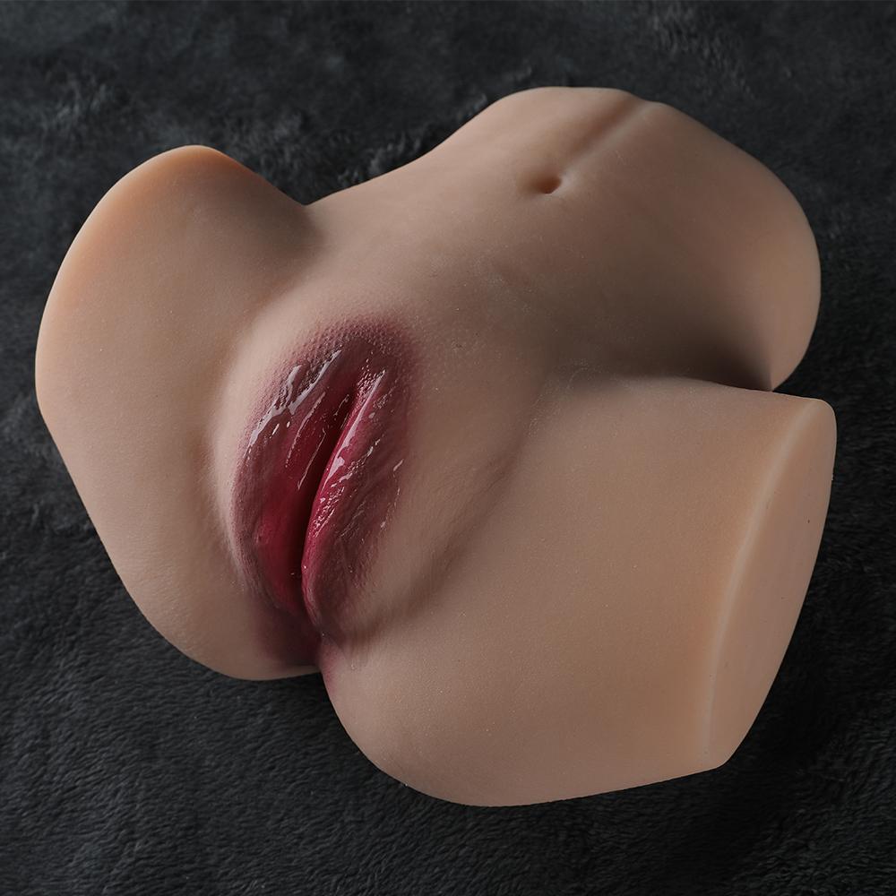 3KG Realistic Hip Masturbator for Men - 2 Hole Design (Deep Vagina & Tight Anal) with 3D Lifelike Pussy and Ass&Ultra-Realistic Sex Doll Hip