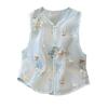 Retro Embroidered Thin Summer Vest Sleeveless Vest 2025 New Style Top Fashionable