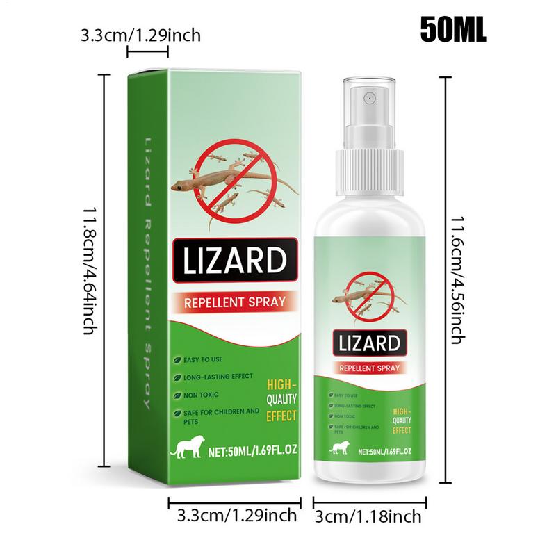 Repellents for House Gecko Spray 50ml Natural Lizard Repellents Powerful Reptile Deterrents Pet Safe Repel Repeller for Ants