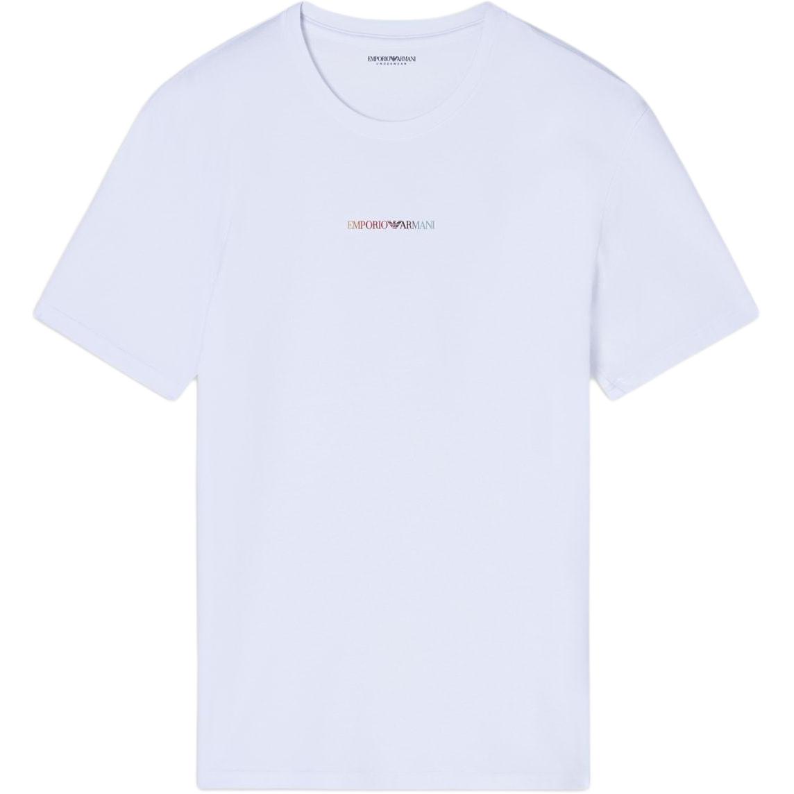 

Emporio Armani Весна/Лето 26 Эластичный Хлопок Радужные Буквы Приталенная Футболка Мужские топы EM000379-AF19898-U0002 S