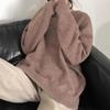 Korean Heavyweight Round Neck Sweater - 2026 Autumn/Winter Loose Knit Wool Pullover