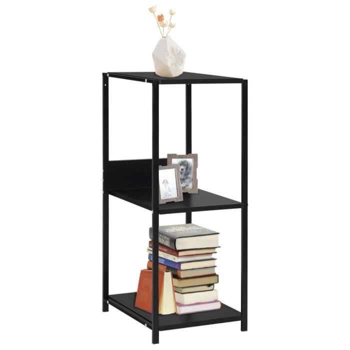 VidaXL Small Straight Bookshelf Black 33.5x39.6x79.7 Cm Chipboard