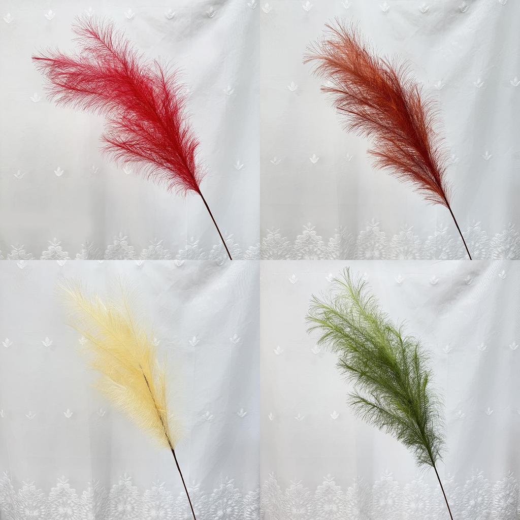Wedding Decor Artificial Phragmites Hirsuta With Polyester Fabric For Home And Event Displays
