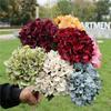 Artificial Flowers Silk Hydrangea Wedding Wall Home Decorations Kitchen Accessories Diy Bridal Bouquets Background Indoor Bonsai