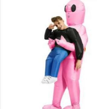 Alien Inflatable Costume for Halloween Easter Party, Funny Light-Up Inflatable Suit for Adults Kids