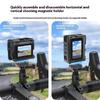 Multiple Angle Aluminum Alloy Camera Cage For Pro2 Action Cameras Featuring Quick Magnetic Attachment System