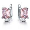 Gica Gema Jewelry S925 Sterling Silver Square Geometry STemperament Stud Earrings For Women Fine High Grade Jewelry Gift To Valentine's