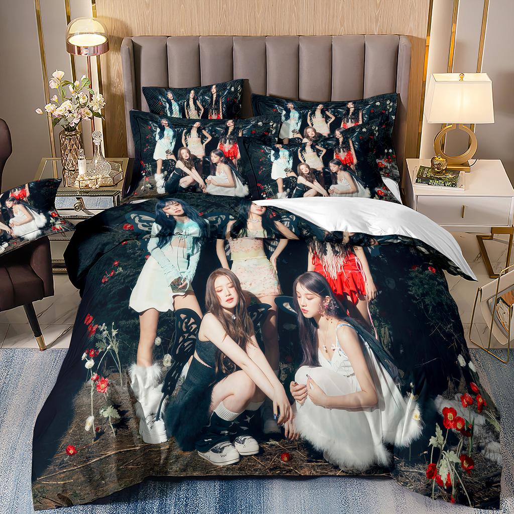 Fashion gidle girl group Bedding Sets Queen King Size Quilt Cover Duvet Cover Sets With Pillowcases Adults Christmas Gifts