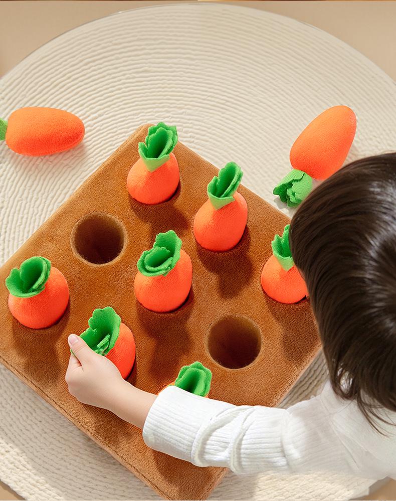 Baby Pull Radish Toy: Early Learning & Motor Skills Training for 0-2 Years, Chewable for Infants 6+ Months