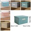 Cotton Linen Fabric Storage Box Drawer-type Covered Organization Box  Sundries Storage