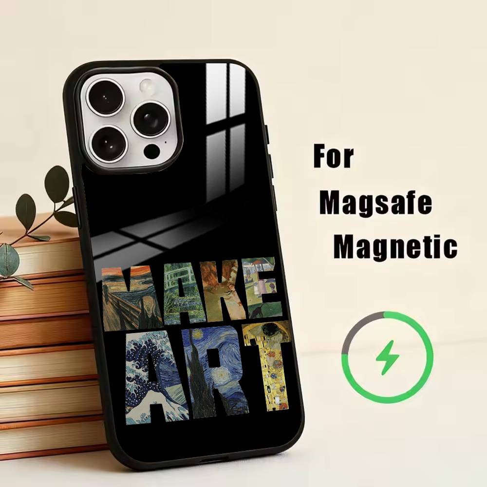 Van Gogh  Phone Case For iPhone17,16,15,14,13,12,11 Plus,Pro Magnetic with Magsafe Wireless Charging