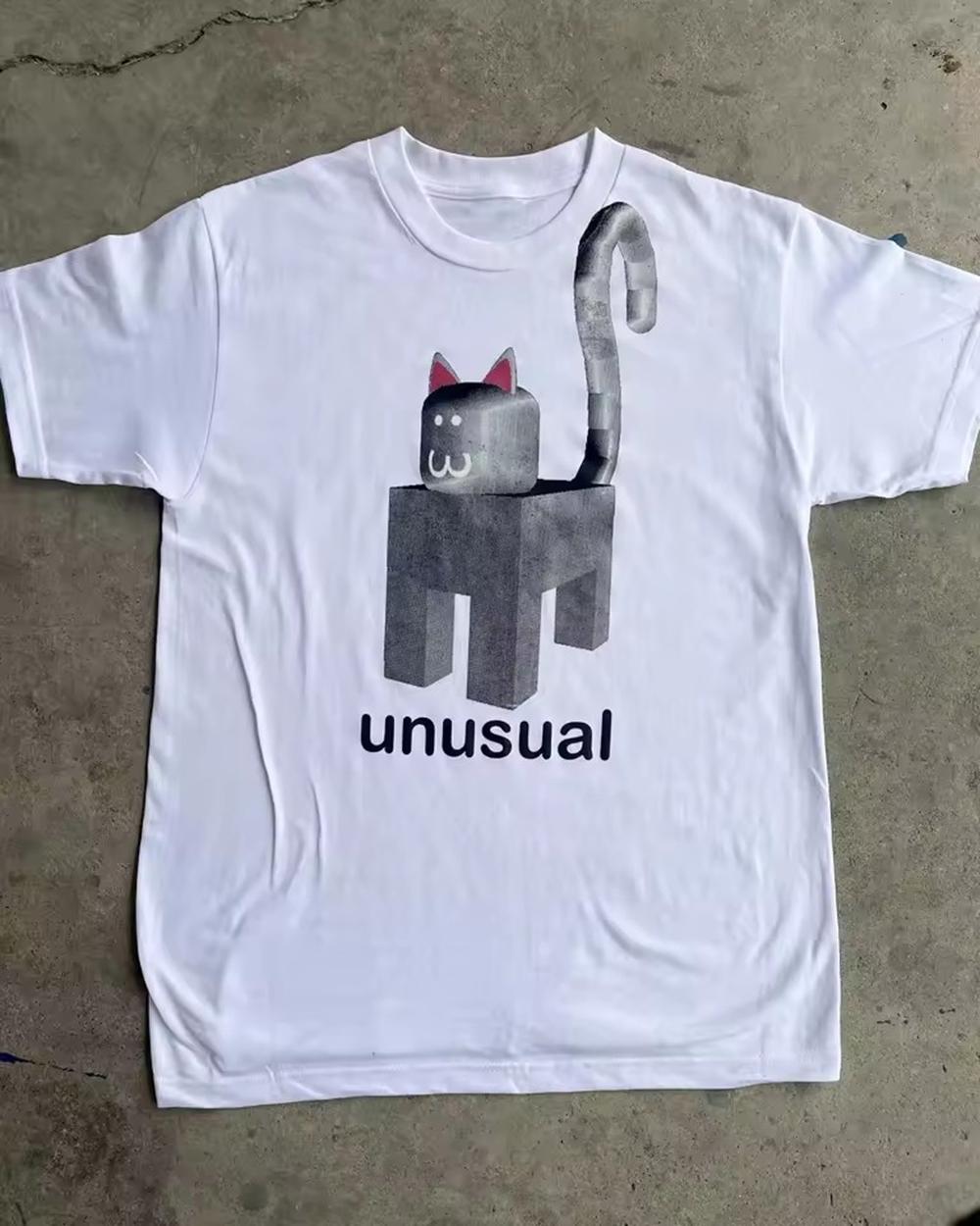 

Humor Versatile Fashionable Printed Daily Women Y2k Men Clothing short sleeve Round Neck Printing Pullover T-Shirts 50277 S