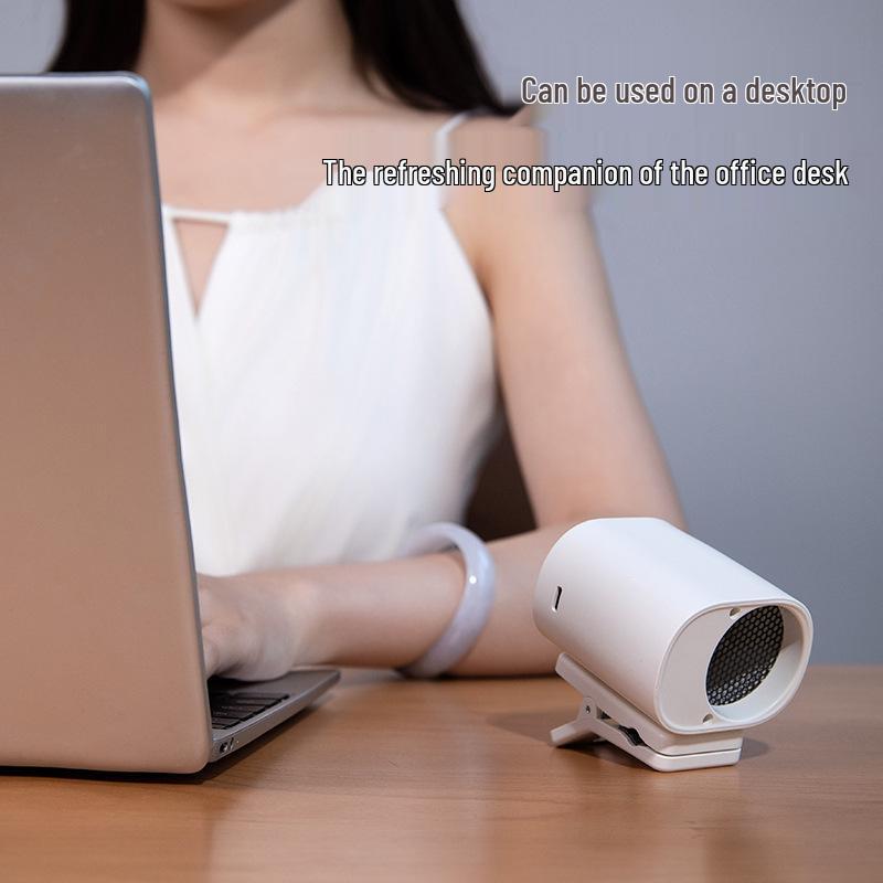 Multifunctional Waist Clip & Desktop High-Speed Fan with Adjustable Speed
