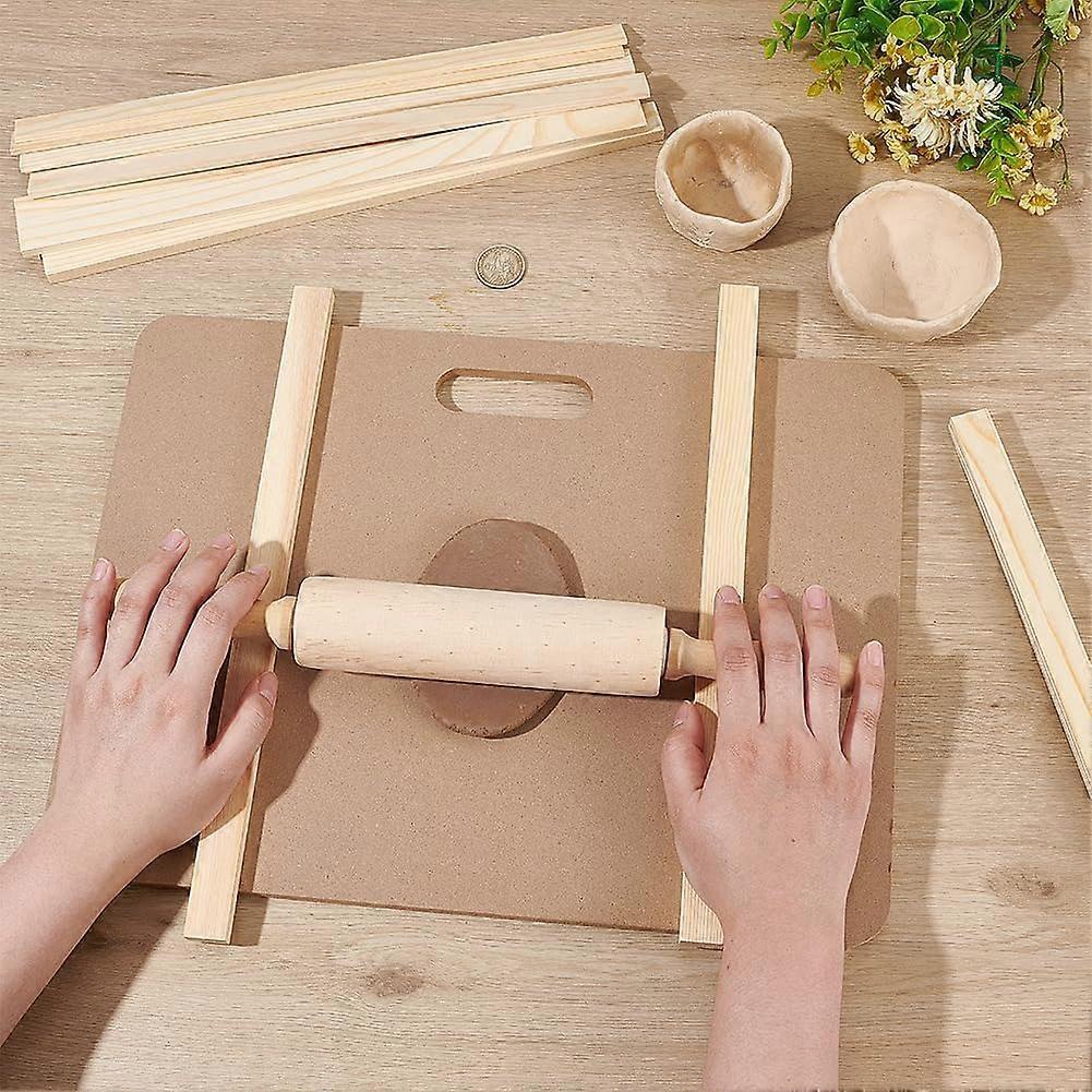 1 Set Keramikherstellungswerkzeuge Tonwerkzeuge Tonmodellierwerkzeug-Sets Holz-Nudelholz für Skulptur
