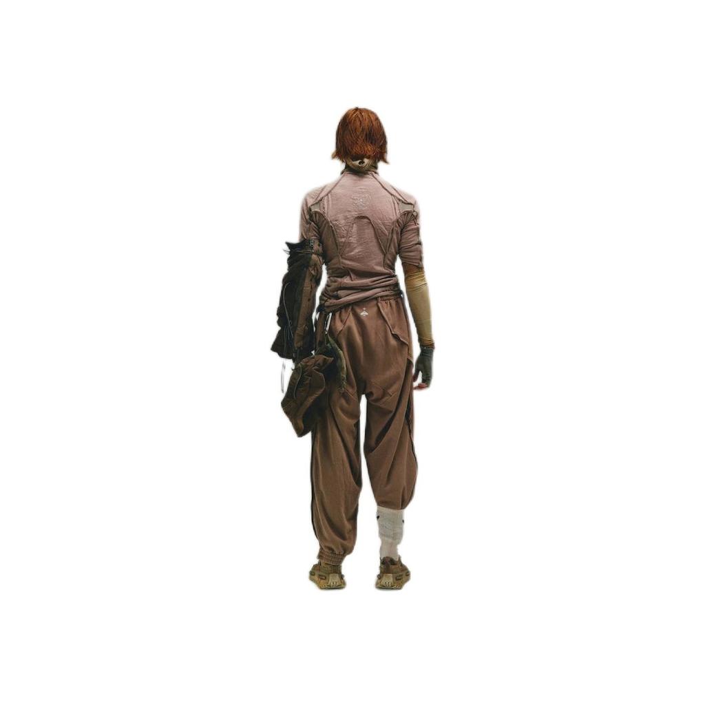 Adidas Originals X Hamcus Collaboration FW23 Casual Solid Color Cut Tapered Long Knit Sports Pants Unisex Pants Brown IX4339