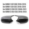 Coperture Cappucci Specchietti Retrovisori Laterali Sostitutivi Per BMW E90 E91 E92 E93 E81 E87 E82 E88 Serie 3 1 Accessori M Fibra di Carbonio Lucido