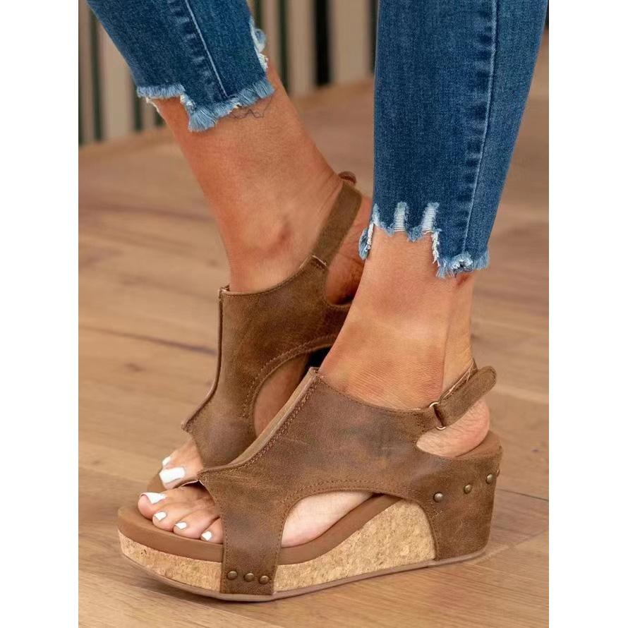 Damen High Heels Sandalen Sommer Strand Plateau Keilabsatz Sandalen Damen Mode Outdoor Damen Slides Sandalias Mujer