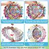 Animal Wind Turbine Outdoor Fan Hanging Decoration Outdoor Courtyard Garden Decoration Mandala 3D Rotating Wind Chime