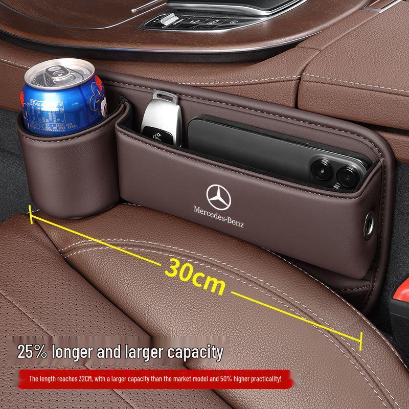 Pudełko do przechowywania w szczelinie siedzenia Mercedes-Benz do Klasy E, Klasy S, Klasy A, Klasy C, GLA, GLB, GLC