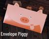 Adorable Animal Cartoon Greeting Card with Envelope - DIY Folding Thank You Card for Kids