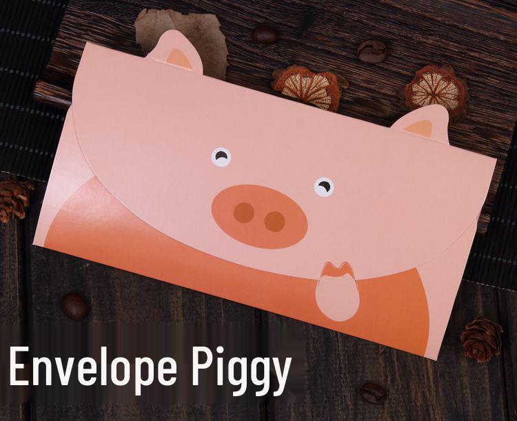 Adorable Animal Cartoon Greeting Card with Envelope - DIY Folding Thank You Card for Kids