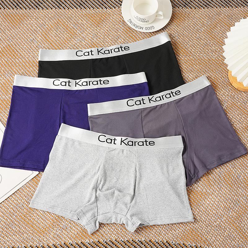 Boxers pour Homme Lettre Sous-vêtements Culottes Confortables Caleçons Shorts Cadeaux Sexy Pour Homme