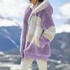 Women's Plus Size Long Teddy Bear Coat Warm Thickening Fleece Faux Fur Coat Plush Teddy Coat Women's Coat