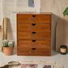 1pc 3/4/5 Drawers Retro Cosmetics&office Supplies Desk Storage box,Suitable for Dressing Table,school,office,dormitory Items Organization.