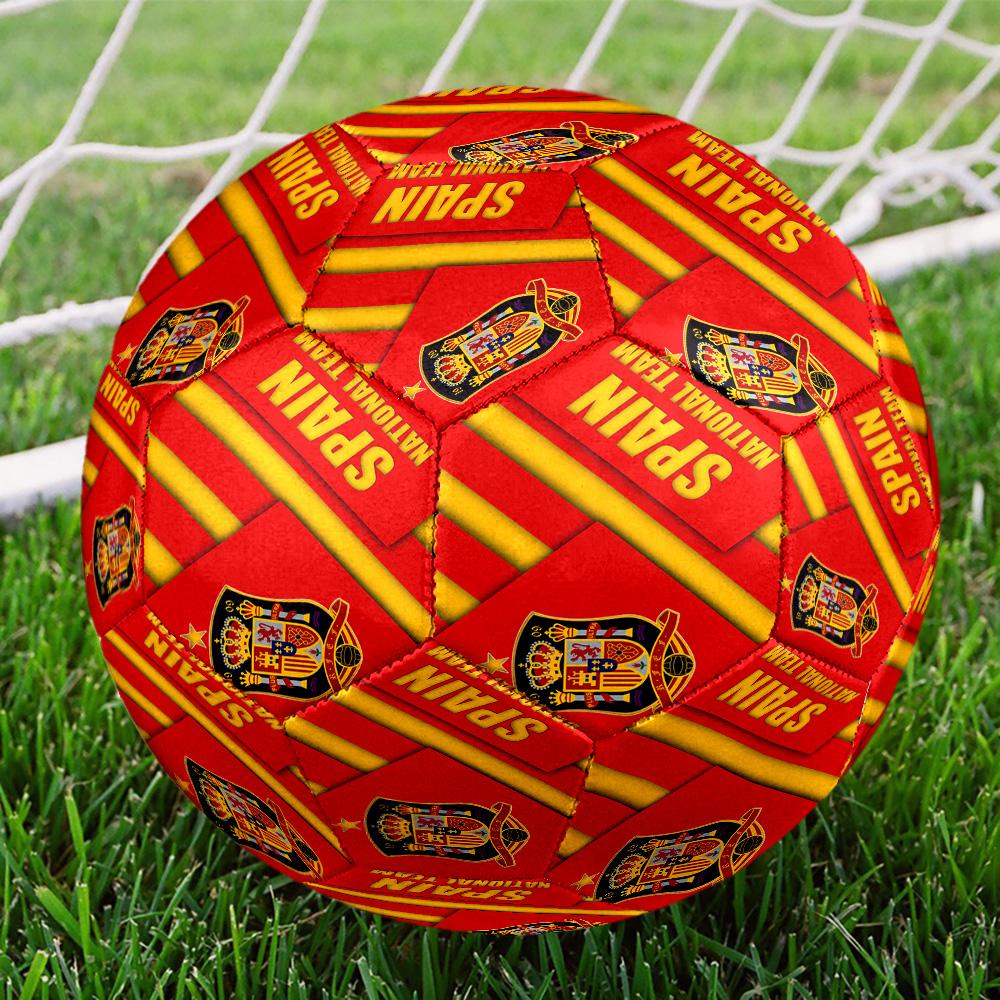 Spain National Football Team Size 5 Soccer Balls, High-Quality, Anti-Slip, Protective Football, a Unique Gift Suitable for Birthdays, Christmas