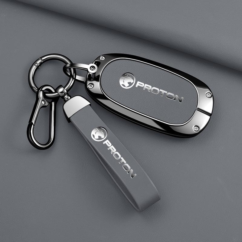 Proton e.MAS 5-Key Metal Case with Buckle: High-End Remote Control Protective Pouch and Chain for Men