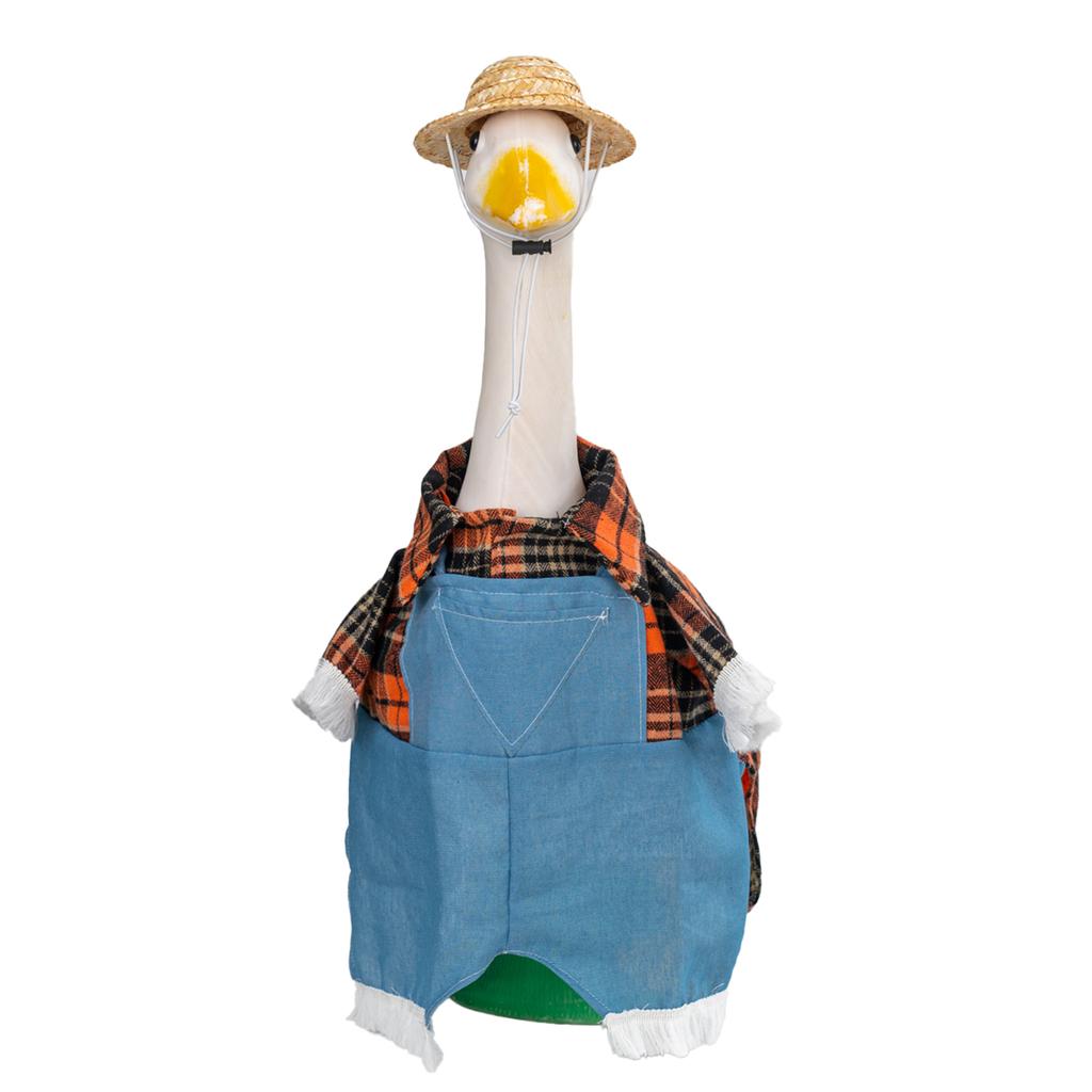 Hot 2pcs/set Goose Costume - Perfect for 23-inch Cement Goose Statue Awn, Porch, Garden And Patio Outdoor Decorations