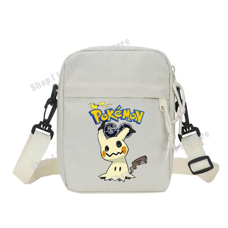 Pokemons Pikachu Shoulder Bag Small Crossbody Satchel Anime Gengar Casual Messenger Sling Bag Men Sports Pouch Boy Birthday Gift