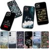 Bibelvers Gott Christus Jesus Christliches Handyhülle für Apple iPhone 16 15 14 Plus 13 12 Mini 17 Pro Max + ProMax 16E Air Case