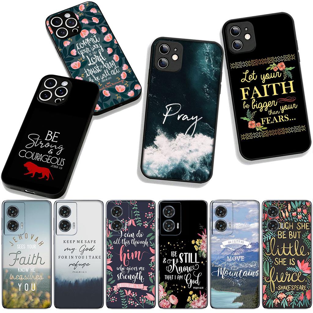 Bibelvers Gott Christus Jesus Christliches Handyhülle für Apple iPhone 16 15 14 Plus 13 12 Mini 17 Pro Max + ProMax 16E Air Case