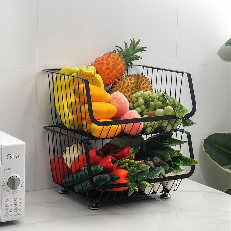 Multi-Layer Kitchen Vegetable & Fruit Storage Trolley