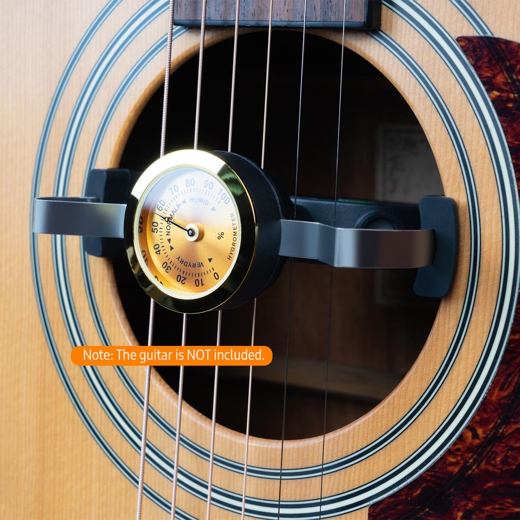 Luftbefeuchter Universal Ghd03 Gitarre Guitto Zeiger Zifferblatt Tragbar Schallloch Hygrometer Clip-Typ