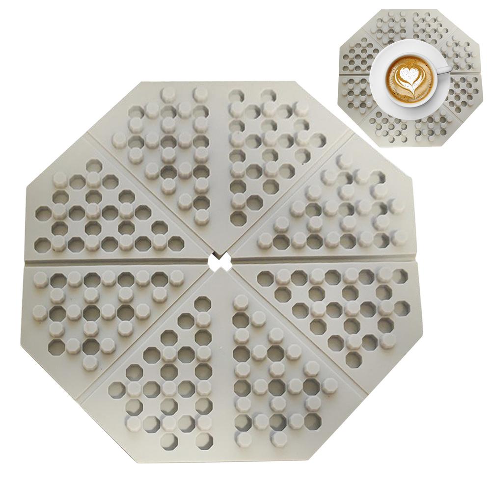 

Silicone Coasters Anti-Slip Tabletop Protection Insulation Mat Coaster For Office Desk For Hot Cold Beverages Coffee Latte Soup