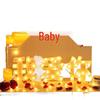 LED Happy Birthday Letter String Lights with Love Heart Props for Romantic Atmosphere and Event Decor