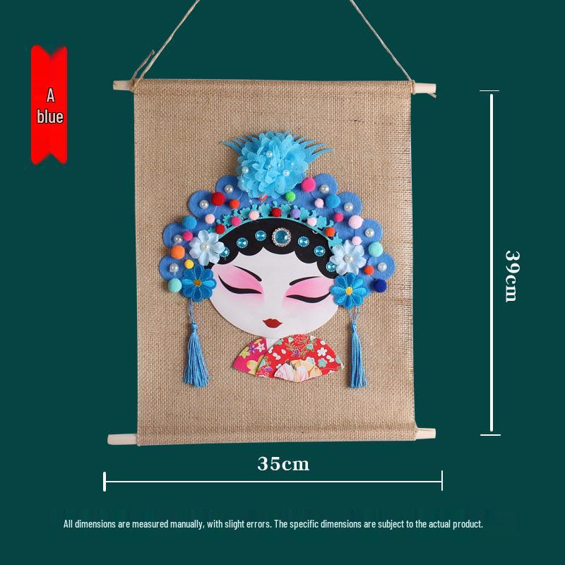 Dziecięcy Zestaw do Samodzielnego Tworzenia Masek Opery Pekińskiej: Rękodzieło na powrót do szkoły z tutorialem