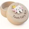 Wooden Tooth Box - The Perfect Souvenir for New Parents, an Ideal Gift for Christmas, Halloween, Thanksgiving and Birthdays
