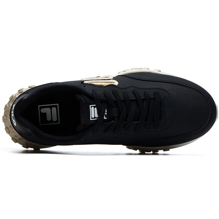 Fila Pacer Fabric Synthetic Leather Comfortable Versatile Low-Top Lifestyle Casual Shoes Women sneaker Black F12W124154FBK