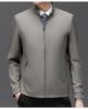 2026 Men's High-Grade Business Casual Stand-Up Collar Jacket: Spring/Autumn Middle-Aged Dad's Top