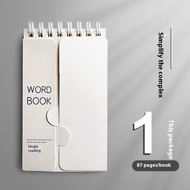 

Портативный блокнот для запоминания словарного запаса - Спиральный блокнот для стенографии для планирования и запоминания с функцией маскировки