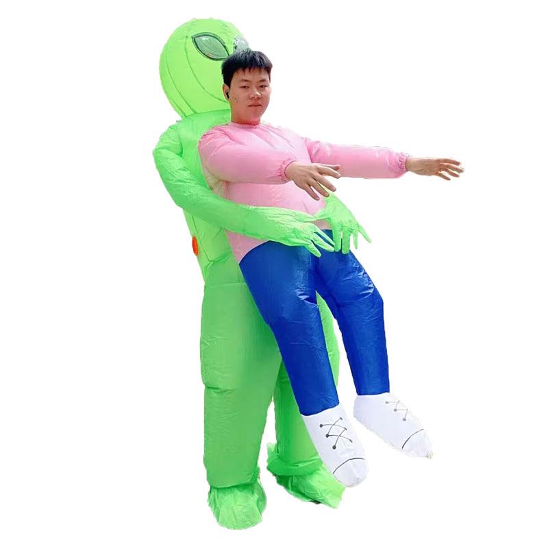 Popular Alien Ghost Hug Inflatable Halloween Costume - Creative and Fun Mascot Cosplay