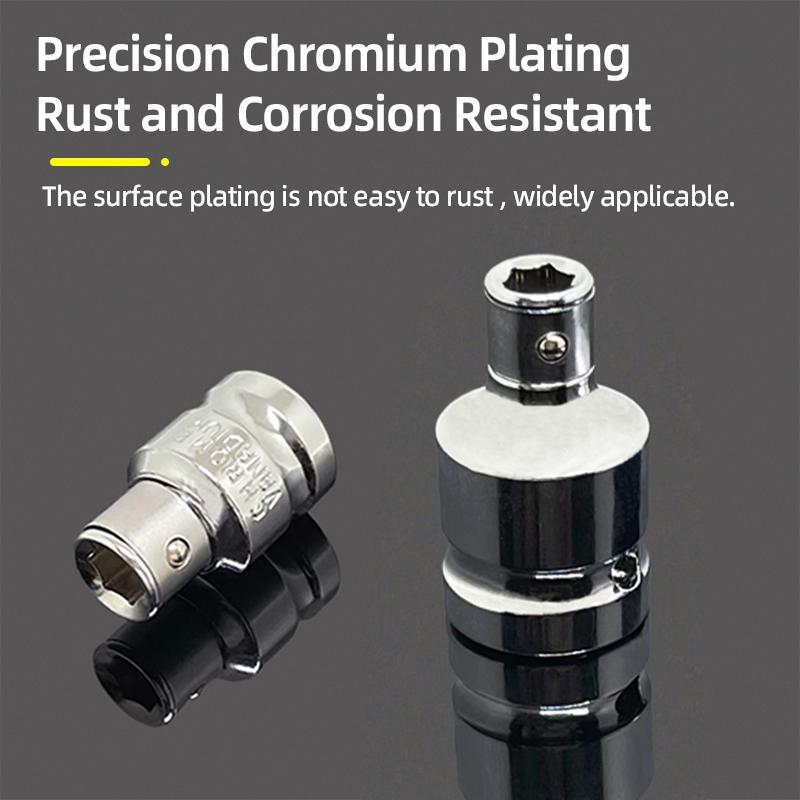 1/4" 3/8” 1/2” Square Drive To 1/4" Hex Shank Socket Adapter Converter Quick Change Bit Holder Repair Hand Tools Accessories