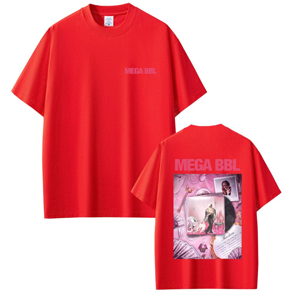 Rapper Theodora Mega Bbl Album Graphic Tshirt Unisex Women Casual Vintage Cotton Tshirts Unisex Hip Hop Fashion Pop Music T Shirt 4XL