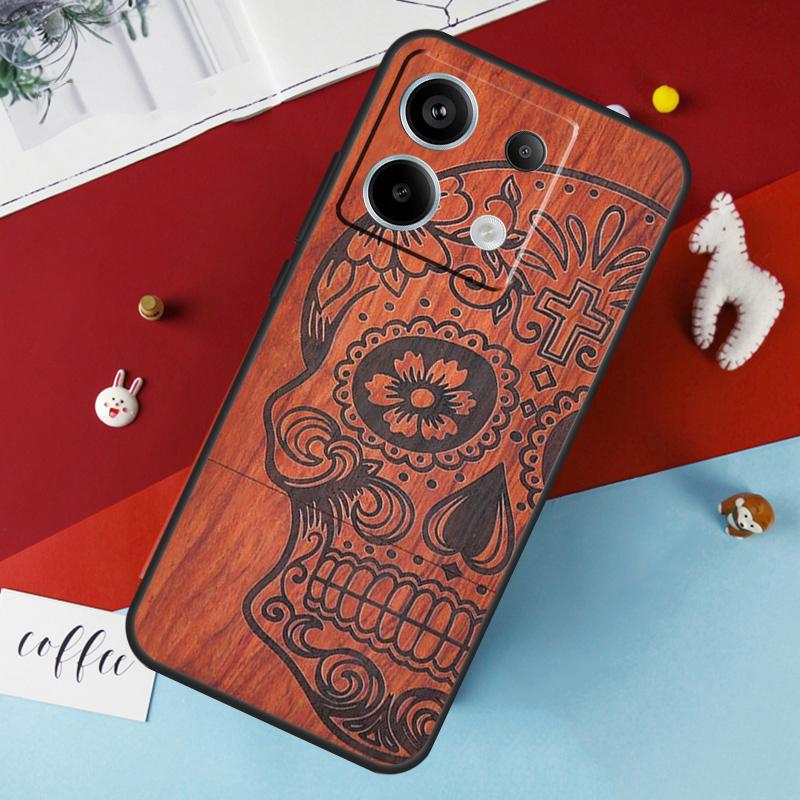 Natural Bamboo Wood Pattern Print Case For Xiaomi Redmi Note 14 Pro 13 12 11 10 15 Pro Plus Redmi 14C 15C 10C 12C 13C 15 Cover