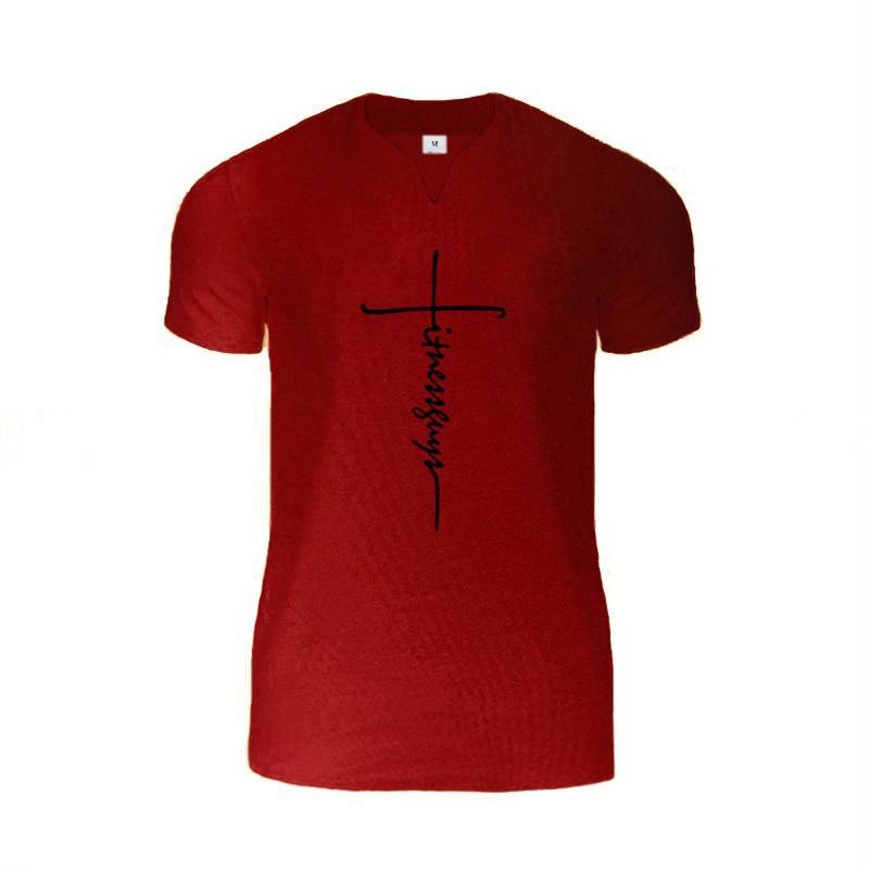 Do The Work Gym Sports Mens Cotton V-neck Fitness Bodybuilding Workout Summer Fashion Casual Breathable Printed T-shirt