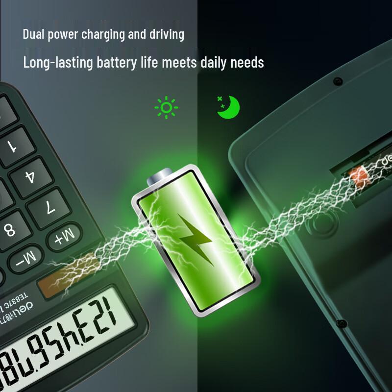 Deli Solar Portable Office Calculator
