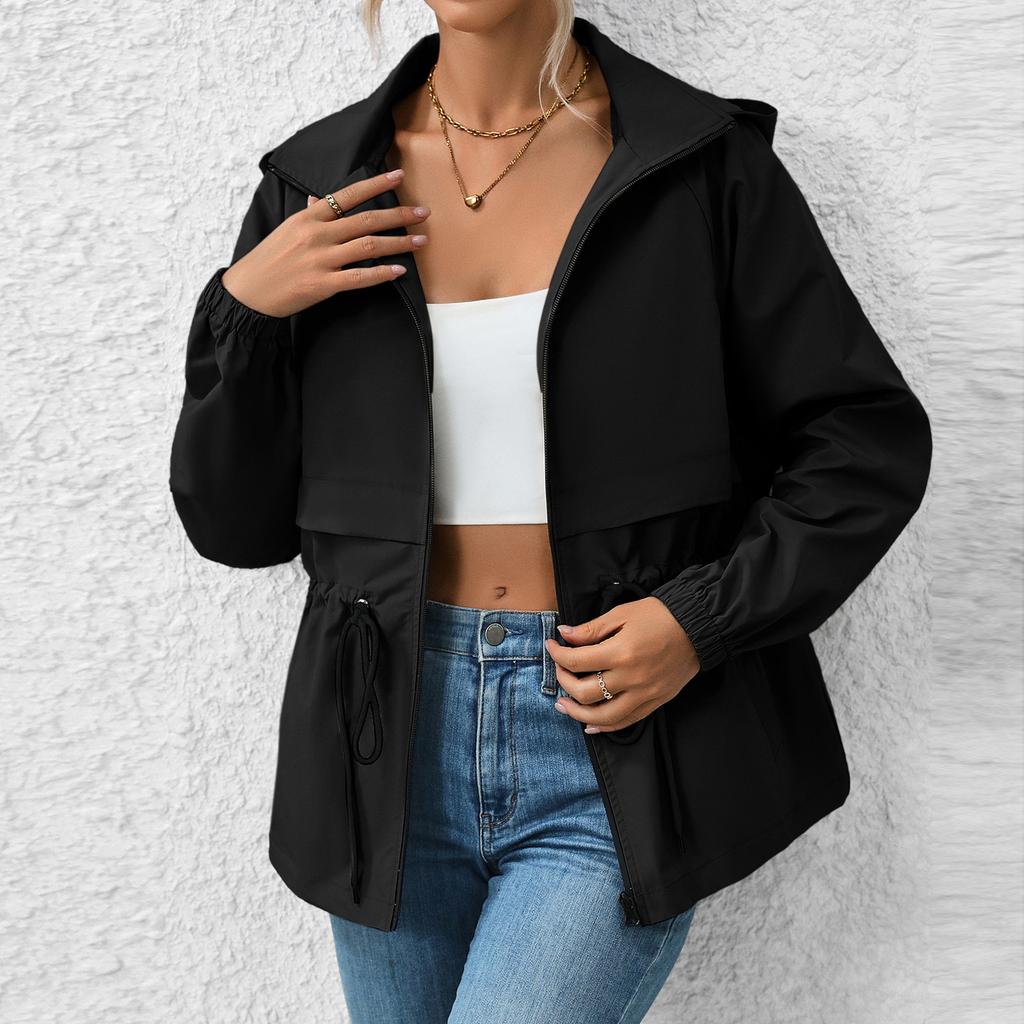 Jacket Women Waterproof Windbreaker Lightweight Rain Jackets With Pockets Packable Raincoats For Women With Hood